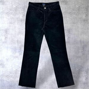 Joujou Black‎ Leather Pants Bootcut High Waist Vintage Style Size 9/10